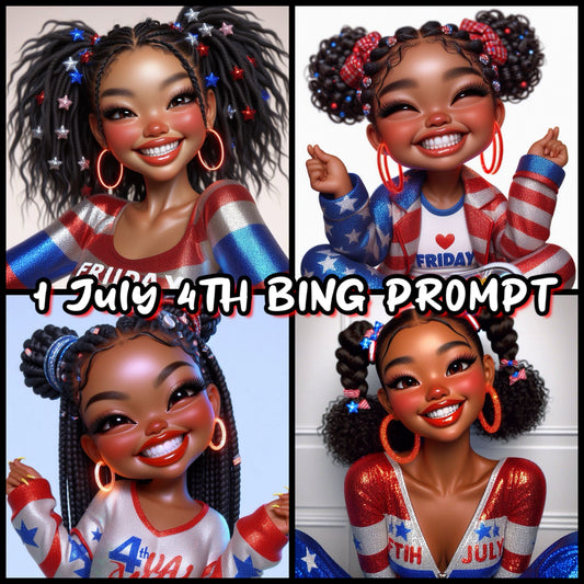 1 Cute July 4th BING Prompt